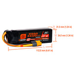 SPMX224S30 2200mAh 4S 14.8V Smart G2 LiPo 30C; IC3-LiPo Battery-Mike's Hobby