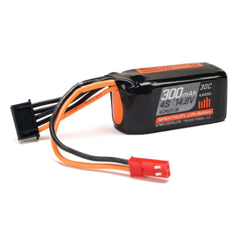 SPMX3004SJ30 Spektrum 14.8V 300mAh 4S 30C LiPo Battery-LiPo Battery-Mike's Hobby
