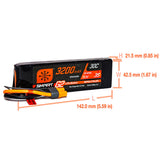 SPMX323S30 Spektrum 11.1V 3200mAh 3S 30C Smart G2 LiPo Battery: IC3-LiPo Battery-Mike's Hobby
