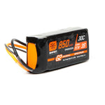 SPMX8503S30 Spektrum 11.1V 850mAh 3S 30C Smart G2 LiPo Battery: IC2-LiPo Battery-Mike's Hobby