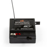 SPMXSE2425RX Spektrum 10 Amp Brushed 2-in-1 ESC / SLT Receiver Combo SCX24-ESC AND MOTORS-Mike's Hobby