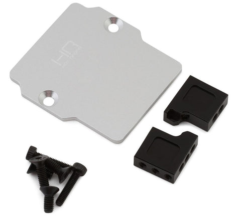 HRAGRM2401 Hot Racing Arrma Grom Aluminum Servo Plate (Silver) w/Servo Mounts-PARTS-Mike's Hobby