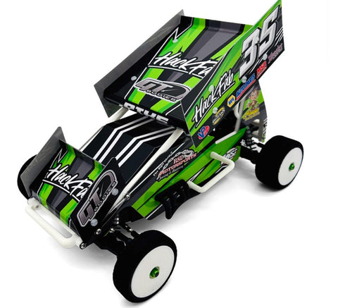 HFB02045 HackFab Losi Mini-B Bolt-On Sprint Car Lexan Body Kit (Clear)-BODIES-Mike's Hobby