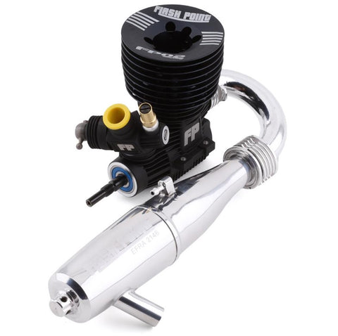 FPR2506 Flash Point FP02 .21 3-Port Competition Nitro Buggy Engine Combo (Ceramic Rear Bearing) w/FP2500 Pipe-Nitro Engines-Mike's Hobby