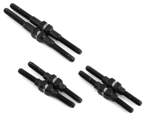 JCO2975 JConcepts Losi Mini-T 2.0/Mini-B Fin Titanium Turnbuckle Kit (Black) (6)-PARTS-Mike's Hobby