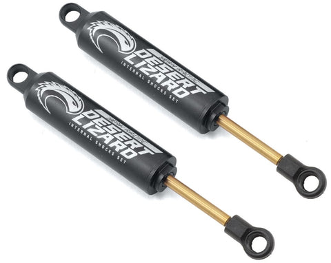 YEA-DDL-090BK Yeah Racing 90mm Desert Lizard Two Stage Internal Spring Shock (2) (Black)-Shocks-Mike's Hobby