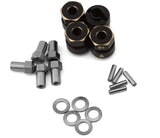 TLHTSCX24-77 Treal Hobby Axial SCX24 Brass Wheel Hex Hub Adapters (4) (2.4g) (+5mm)-PARTS-Mike's Hobby