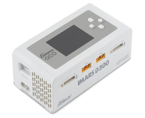 GEA300WD300-UW Gens Ace Imars D300 G-Tech Smart Dual AC/DC Charger (6S/16A) (White) (AC-300W) (DC-350W x2)-CHARGER-Mike's Hobby