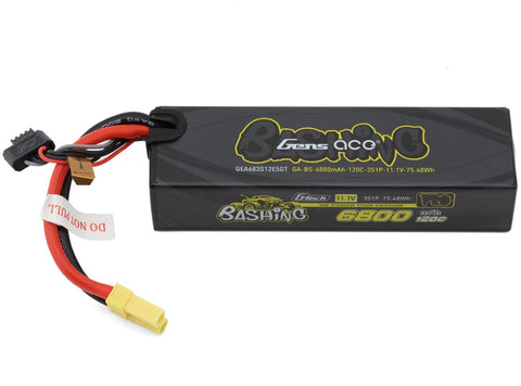 GEA683S12E5GT Gens Ace G-Tech Smart 3S Bashing Series Hardcase LiPo Battery 120C (11.1V/6800mAh) w/EC5 Connector-LiPo Battery-Mike's Hobby