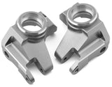TLHTSCX6-17 Treal Hobby SCX6 Aluminum Front Steering Knuckles (Silver) (2)-PARTS-Mike's Hobby