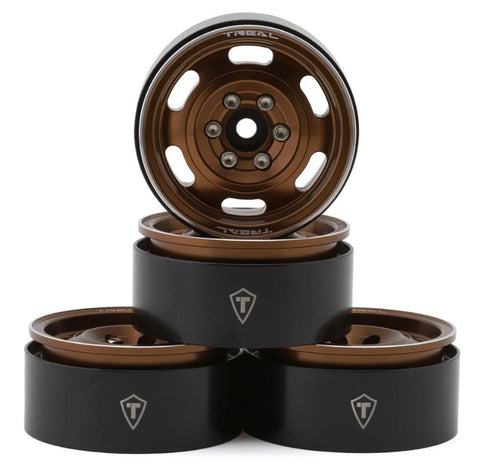 TLHTWHEEL-54 Treal Hobby Type G 1.9" Vintage Wagon Beadlock Wheels (Copper) (4) (129.5g)-WHEELS AND TIRES-Mike's Hobby