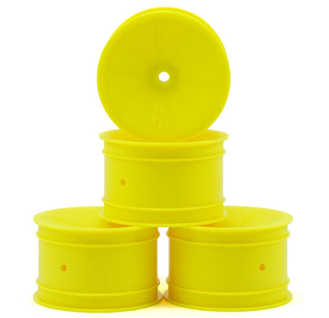 JCO3348Y JConcepts 12mm Hex Mono 2.2 Rear Wheels (Yellow) (4) (B7/B6/B74/RB6)-WHEELS AND TIRES-Mike's Hobby