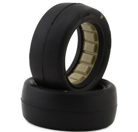 PMT4010-F Pro-Motion Slicks 2.2'' Front Buggy 2WD/4WD Slick Tires (2) (Clay)-WHEELS AND TIRES-Mike's Hobby