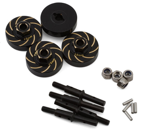 TLHTFCX24-68 Treal Hobby FCX24 Brass Wheel Hub Spacer Weights (+5mm) (4) (12.3g)-PARTS-Mike's Hobby