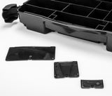 JCO5130-28 JConcepts Tool Box w/Upper Storage (Black/Smoke Gray) (14.5"x11"x2.375")-Tools-Mike's Hobby