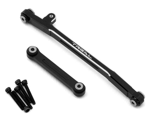 TLHTSCX24-50 Treal Hobby Axial SCX24 V2 Aluminum Steering Links Set (Black)-PARTS-Mike's Hobby