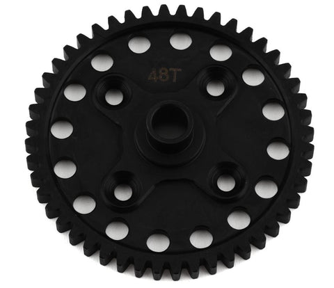 TKR9419 - Spur Gear (48t, steel, CNC, lightened, NB48 2.1)-PARTS-Mike's Hobby