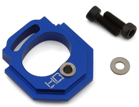 HRAGRM18A06 Hot Racing Arrma Grom Aluminum Adjustable Motor Mount (Blue) (16-30T)-PARTS-Mike's Hobby