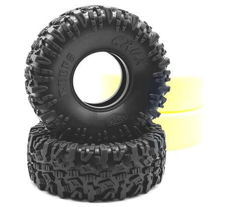 SEHREEFS176 Reefs RC Crux 1.9" Rock Crawler Tires w/Foams (2) (4.75") (Gray)-WHEELS AND TIRES-Mike's Hobby