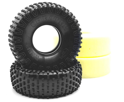 SEHREEFS177 Reefs RC Cheaters 1.9" Rock Crawler Tires w/Foams (2) (4.75") (Gray)-WHEELS AND TIRES-Mike's Hobby