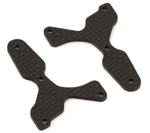 ASC81532 Team Associated RC8B4/RC8B4e Factory Team Carbon Front Lower Arm Insert (2) (2.0mm)-PARTS-Mike's Hobby