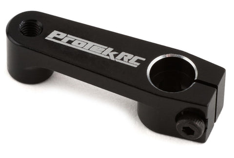 PTK-7615 ProTek RC Associated B74 Series Aluminum Clamping Servo Horn (Black) (25T-Futaba/Savox/ProTek)-servo accessories-Mike's Hobby