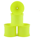 JCO3419Y JConcepts 2.2" Pin Rear Mono Stadium Truck Wheels (4) (Yellow) (RC10T/T2/T3/GT)-WHEELS AND TIRES-Mike's Hobby