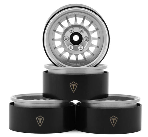 TLHTWHEEL-161 Treal Hobby Type N 1.9" Multi-Spoke Beadlock Wheels (Silver) (4)-WHEELS AND TIRES-Mike's Hobby