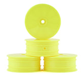 JCO3353Y JConcepts 12mm Hex Mono 2.2 4WD Front Buggy Wheels (4) (Yellow) (22X-4, XB4, B74.1)-WHEELS AND TIRES-Mike's Hobby