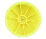 JCO3353Y JConcepts 12mm Hex Mono 2.2 4WD Front Buggy Wheels (4) (Yellow) (22X-4, XB4, B74.1)-WHEELS AND TIRES-Mike's Hobby