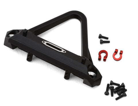 TLHTSCX24-114 Treal Hobby Axial SCX24 Aluminum Stinger Front Bumper w/Shackle (Black) (Gladiator)-PARTS-Mike's Hobby