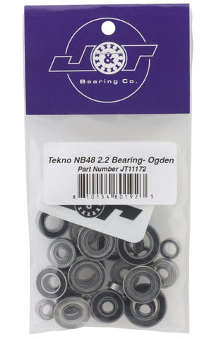 JTB-JT11172 J&T Bearing Co. Tekno NB48 2.2 Bearing Kit (Ogden)-Bearing-Mike's Hobby