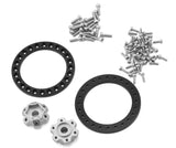 SEHREEFS204 Reefs RC SHIELD 1.9" Beadlock Wheels w/Reef Hubs & Rings (Silver) (2)-WHEELS AND TIRES-Mike's Hobby