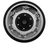 TLHTSCX24-198 Treal Hobby Type E 1.0" 6-Slot Beadlock Wheels (Silver) (4) (21.9g)-WHEELS AND TIRES-Mike's Hobby