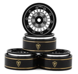 TLHTSCX24-147 Treal Hobby Type C 1.0" Brass Beadlock Crawler Wheels (Silver) (4) (27.3g)-WHEELS AND TIRES-Mike's Hobby