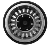 TLHTSCX24-147 Treal Hobby Type C 1.0" Brass Beadlock Crawler Wheels (Silver) (4) (27.3g)-WHEELS AND TIRES-Mike's Hobby