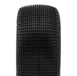 TZO-TZT402S-W TZO Tires 402 1/8 Truggy Pre-Glued Tire Set (White) (2) (Soft)-WHEELS AND TIRES-Mike's Hobby