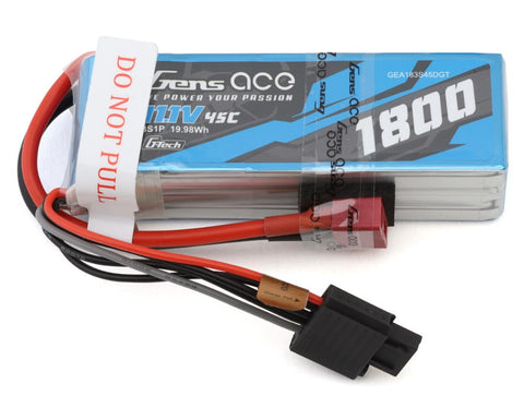 GEA183S45DGT Gens Ace G-Tech Smart 3S LiPo Battery 45C (11.1V/1800mAh) w/Deans-LiPo Battery-Mike's Hobby