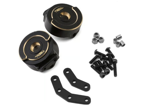 TLHTENDURO-05 Treal Hobby Element RC Enduro Brass Steering Knuckles Blocks (Black) (2) (80g)-PARTS-Mike's Hobby
