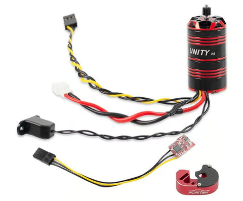FTK-FUR-2584 Furitek Axial® SCX24 UNITY24 PRO 2-in-1 Micro FOC Brushless System (3500kV)-ESC AND MOTORS-Mike's Hobby