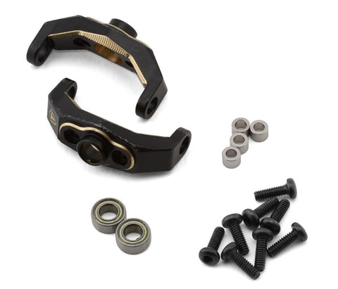 TLHTTRX-4M-73 Treal Hobby Brass Front C-Hubs for Traxxas TRX-4M (5.2g) (2)-PARTS-Mike's Hobby
