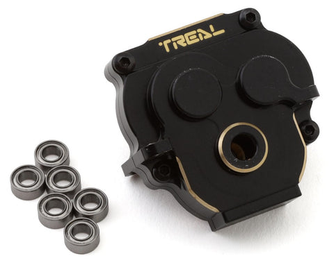 TLHTTRX-4M-96 Treal Hobby Brass Transmission Gearbox Housing for Traxxas TRX-4M (Black) (44g)-PARTS-Mike's Hobby