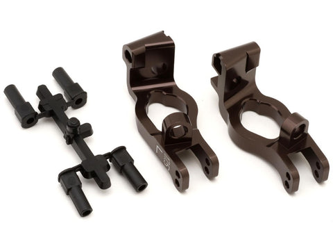 KYOIFW474B Kyosho MP9 Aluminum Front Hub Carrier Set (Gunmetal) (17.5°)-PARTS-Mike's Hobby