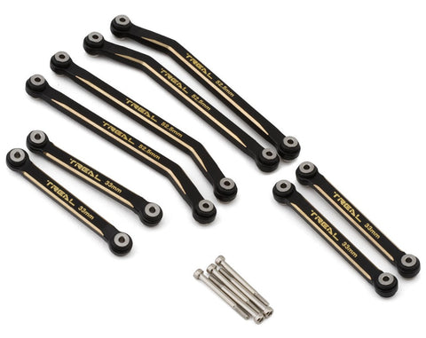 TLHTAX24-15 Treal Hobby Axial AX24 Brass High Clearance Suspension Links Set (Black)-PARTS-Mike's Hobby