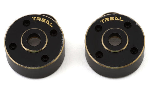 TLHTSCX24-204 Treal Hobby SCX24 Brass Outer Portal Covers (2) (Black) (20g)-PARTS-Mike's Hobby
