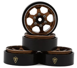 TLHTSCX24-150 Treal Hobby Type D 1.0" Concave 6-Spoke Beadlock Wheels (Bronze) (4) (21.2g)-WHEELS AND TIRES-Mike's Hobby