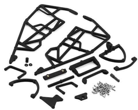 HFB02046BK HackFab Losi Mini-B Bolt-On Sprint Car Cage (Black)-PARTS-Mike's Hobby