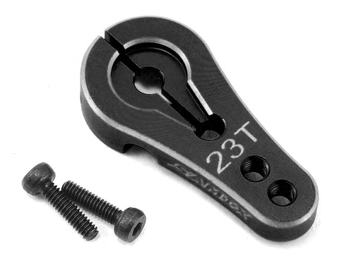 SAMSCX-6022KV2-BK Samix Aluminum Clamp Lock Servo Horn (23T) (Black)-servo accessories-Mike's Hobby