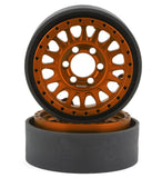 VPS07806 Vanquish Products KMC KM445 Impact 1.9" Beadlock Crawler Wheels (Orange) (2)-WHEELS AND TIRES-Mike's Hobby