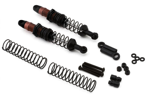 YEA-DDC-090BK Yeah Racing Aluminum Desert Cobra Dual Spring Shocks (Black) (2) (90mm)-Shocks-Mike's Hobby